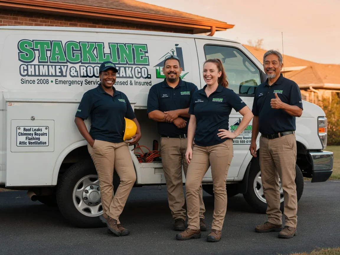 Chimney flashing repair company in Evergreen, LA